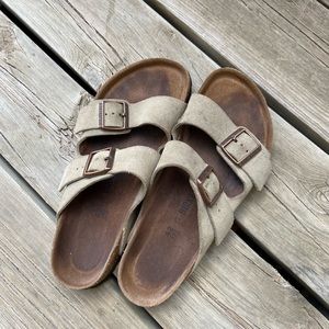 Birkenstock Arizona Sand Suede Sandals size 42